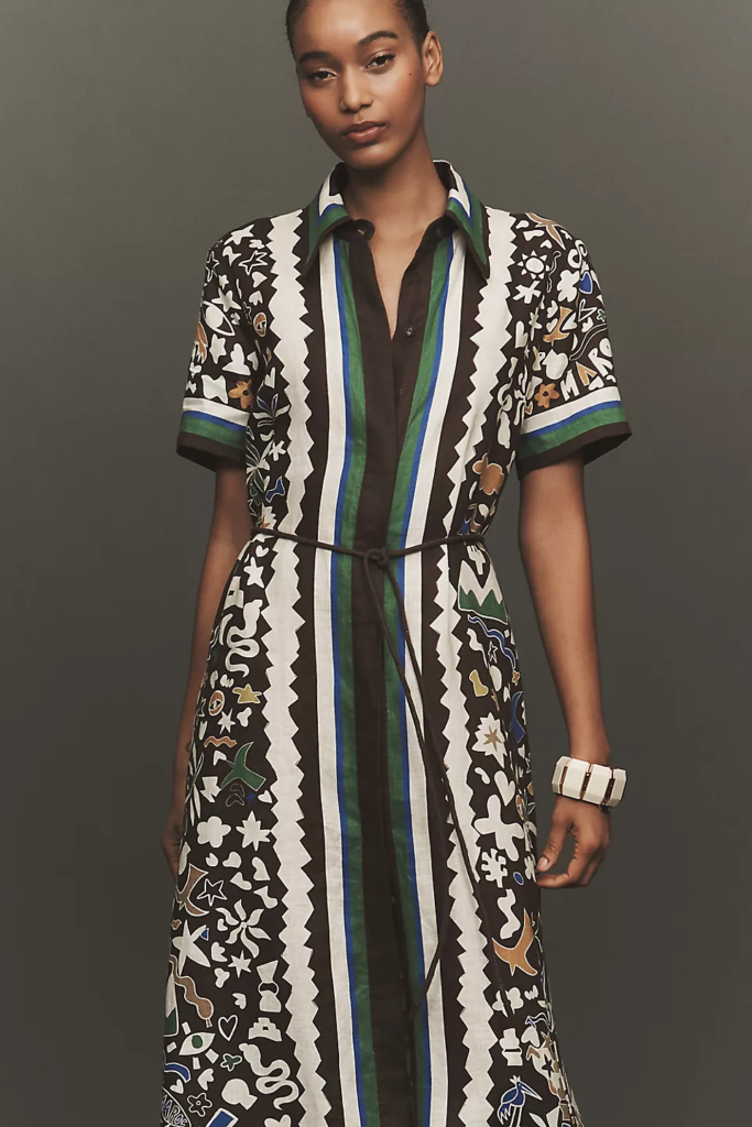 Dress with abstract pattern design that looks elegant and full of personality